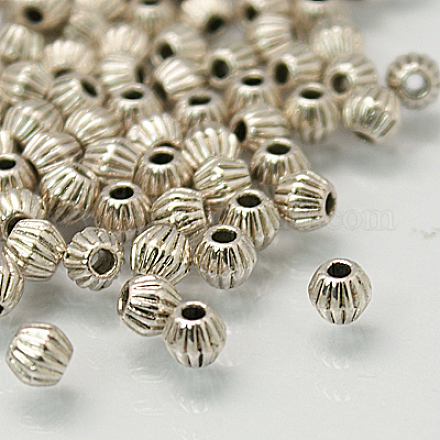 PandaHall 100 Pcs Tibetan Style Antique Silver Bicone Spacer Beads for Jewelry Making TIBEB-PH0003-02AS-NR-1