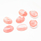 Cherry Quartz Glass Cabochons, Oval, 14x10x5mm