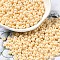 Baking Paint Glass Seed Beads, Donut, Moccasin, 4x2.5mm, Hole: 1mm, about 137pcs/10g