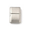 304 Stainless Steel Bayonet Clasps, Rectangle, Stainless Steel Color, 21x14x5mm, Hole: 12x3mm