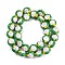 Handmade Lampwork Bumpy Beads Strands, Strawberry, Green, 16x17x13mm, Hole: 1.6mm, about 30pcs/strand, 183.86''(467cm)