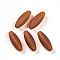 Transparent Frosted Glass Beads, Oval, Sienna, 30.5~31x11.5~12mm, Hole: 1.6~1.8mm, about 88~90pcs/pound