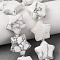 Natural Howlite Beads Strands, Star, with Seed Beads, 15~15.5x16~16.5x6.5~7mm, Hole: 1.4mm, about 25pcs/strand, 15.75''~16.14''(40~41cm)
