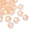 Transparent Glass Beads, Star, PeachPuff, 15~17x16~17.5x8mm, Hole: 1.2mm, 400pcs/1000g