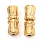 Brass Screw Clasps, Light Gold, 12x5mm