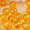 Transparent Acrylic Beads, Round, Gold, 6mm, about 5480pcs/500g