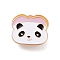Alloy Enamel Brooches, Light Gold Enamel Pin, Panda, 24x28x2mm