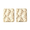 Brass Pendants, Rectangle, Real 18K Gold Plated, 25x19.5x2mm, Hole: 1.4mm