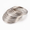 Carbon Steel Memory Wire, for Bracelet Making, Platinum, 0.6mm(22 Gauge), 55mm, 2000 circles/1000g