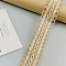 Flat Burlap Lace Ribbons, Braided Ribbon for Gift Wrapping, Wedding Party Decor, BurlyWood, 1-3/4 inch(45mm), about 5.47 Yards(5m)/Roll