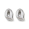304 Stainless Steel Charms, Letter, Letter Q, 7.5x5.5x3.5mm, Hole: 1.8mm