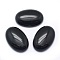 Natural Black Agate Cabochons, Oval, 30x20x7~7.5mm