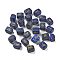 Rectangle Natural Lapis Lazuli Rune Stones, Healing Stones for Chakras Balancing, Crystal Therapy, Meditation, Reiki, Divination, 15~16x11~12x11~11.5mm, 25pcs/set