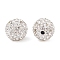 Polymer Clay Rhinestone Beads, Grade A, Round Pave Disco Ball Beads, Crystal, PP12(1.8~1.9mm), 10mm, Hole: 1.5mm