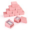 Rectangle Paper Jewelry Gift Boxes, with Non-woven Fabrics Pillow, Jewelry Organizer Case for Bracelets, Watch Storage, Pink, 8.5x8.3x5.5cm