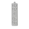 Non-Tarnish 304 Stainless Steel Pendants, Laser Cut, Rectangle with Moon Charms, Stainless Steel Color, 33.5x8.5x1mm, Hole: 1.2mm