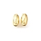 Brass Beads, Oval, Lead Free & Cadmium Free, Rack Plating, Lasting Plated, Real 18K Gold Plated, 3x5mm, Hole: 1.1mm