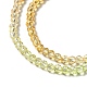 Brins de perles de verre de couleur dégradé transparent GLAA-H021-01B-15-3