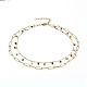 Doppelschichtige Halsketten aus Messingemail NJEW-JN02831-03-1