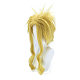 Perruques de fête cosplay jaunes courtes et moelleuses OHAR-I015-16-7