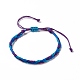 3Pcs 3 Style Plastic Braided Bead Bracelets Set BJEW-B065-10B-4