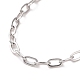 304 Stainless Steel Cable Chain Bracelet for Men Women BJEW-E031-05I-P-2