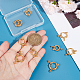 UNICRAFTALE 9 Pcs 3 Styles Spring Ring Clasps Stainless Steel Spring Clasps 24K Gold Plated Round Clasps for Necklaces Bracelet Close Ring Clasps Clasp Connector Findings for DIY Jewelry Making STAS-UN0052-55-4