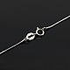 Collares de cadena de serpiente de plata de ley 925 chapados en rodio unisex de moda STER-M034-A-09-3
