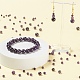 340 pièces 4 perles de pierres précieuses d'améthyste naturelle de style G-LS0001-42-6