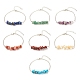 Ensemble de bracelets en perles de pierres précieuses mélangées naturelles et synthétiques de style 7pcs 7 BJEW-JB08082-1