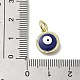 Messing Emaille Anhänger / charms KK-E092-14G-08-3