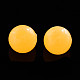 蓄光アクリルビーズ  暗闇で光る  ラウンド  ダークオレンジ  10mm  穴：2.5mm  約950個/500g MACR-S273-53D-2