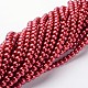 Glass Pearl Beads Strands HY-6D-B73-3