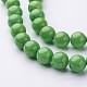 Chapelets de perles rondes en jade de Mashan naturelle X-G-D263-10mm-XS17-2