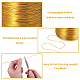 BENECREAT 20 Gauge (0.8mm) Aluminum Wire 770FT (235m) Anodized Jewelry Craft Making Beading Floral Colored Aluminum Craft Wire - Light Gold AW-BC0001-0.8mm-08-2
