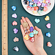 SUNNYCLUE 80Pcs 10 Colors Acrylic Imitation Gemstone Beads MACR-SC0001-06-3