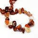Natural Red Agate Stone Bead Strands G-R222-16-2