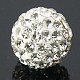 Grade A Round Crystal Pave Disco Ball Beads X-RB-H258-8MM-001