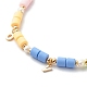 Polymer Clay Beaded Necklaces NJEW-JN03621-01-4