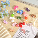 CHGCRAFT 15Pcs 15 Colors Lotus Food Grade Eco-Friendly Silicone Beads SIL-CA0003-05-5