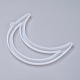 Moules en silicone pour pendentif lune creuse de Noël bricolage DIY-I034-05-2