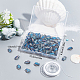 SUNNYCLUE 1 Box Glass Fish Beads Ocean Animal Spacer Bead Fish Beads for Jewelry Making Summer Sea Beading Supplies Bracelet Making Kit Elastic Crystal Thread Necklace Craft Supplies Sky Blue DIY-SC0020-13C-7