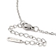 304 Stainless Steel Pendant Necklaces NJEW-H010-01P-4