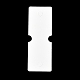 折り紙ジュエリーディスプレイカード  ネックレスブレスレットの収納に  ワードファッションジュエリーと長方形  ホワイト  14x5x0.03cm  穴：10mm CDIS-M006-04-2