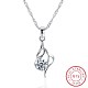 Trendy 925 Sterling Silver Pendant Necklaces NJEW-BB22375-1