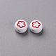 White Opaque Acrylic Beads MACR-N008-41D-3
