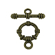 Tibetan Style Alloy Toggle Clasps TIBE-2009-AB-NR-1