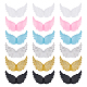 Arricraft ornamento di plastica delle ali di angelo di 36pcs 6 colori DIY-AR0002-99B-1