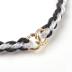 Bracelets tressés en nylon BJEW-O167-01H-2