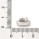 Латунные микропаве прозрачные кубические циркониевые распорки KK-C031-47P-3